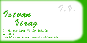 istvan virag business card